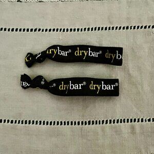 NEW 2 Drybar hair ties black, white & yellow